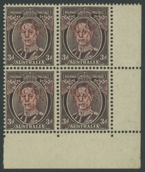 1948 Trial (Proof) Thin Overprints 3d with Overprint in Red ACSC ...