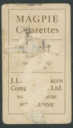 1922 JJ Schuh (Magpie Cigarettes) 'Victorian League Footballers' ...