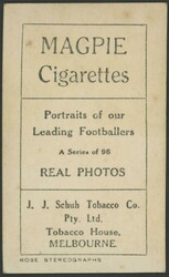 1923 JJ Schuh (Magpie Cigarettes) 'Portraits of Our Leading ...
