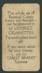 1933 Australian (Giant Brand) Licorice 'Victorian Club Colours' part ...