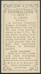 1933 Wills 'Footballers 1933, complete set [200], mainly Fine/Very ...