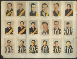 1949 Kornies 'Footballers' complete set [108] stuck into album, ...