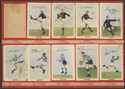 1951 Kornies 'Footballers in Action' (Bar), almost complete set ...