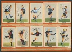 1952 Kornies 'Footballers in Action' (Football), complete set [64] ...
