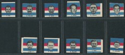 1956 Argus 'Fireside Football' cards for Footscray [20/24] + 5 spares ...