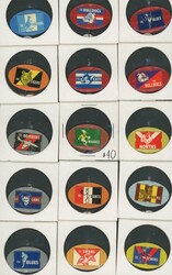 1962-68 Milo 'Football Emblem Pins' comprising VFL with metal pins ...