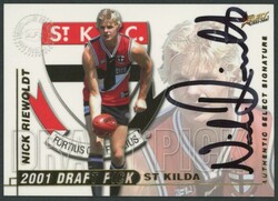 2001 Select 'Draft Pick Signature Cards' complete set [17] including ...