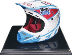 CHAD REED signature on Motocross helmet, in perspex display case ...