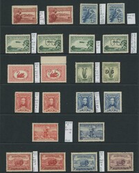 Pre-Decimal group well presented on hagners with noted 1928 ...