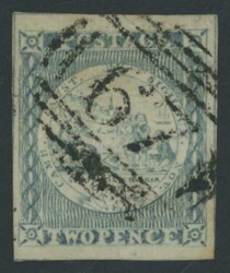 1850-51 Sydney Views Plate I (Vertically Lined Background) ...