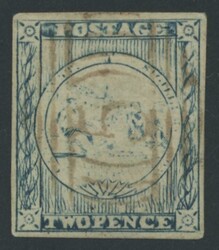 1850-51 Sydney Views Plate I (Vertically Lined Background) Worn ...