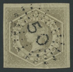 1854-59 QV Large Diadems 6d grey-brown with Error of Watermark '8' ...