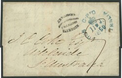 1850 unstamped entire letter from Wales headed "Taibach Jany 23 1850" ...