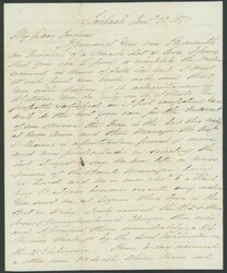 1850 unstamped entire letter from Wales headed "Taibach Jany 23 1850" ...