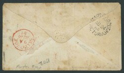 1864 (Aug 24) envelope to "Lincoln, Placer County, California" USA ...