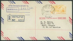 1963 (Sept 27) American-style airmail envelope to Oregon, USA ...