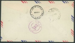 1963 (Sept 27) American-style airmail envelope to Oregon, USA ...