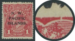 1918-22 Fifth Setting on KGV Heads 1d red Die II Substituted Cliché ...