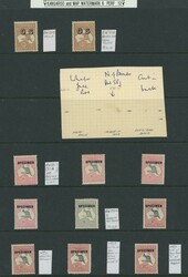 Tidy mint assortment to £1 CofA & 'SPECIMEN' Overprints, 'OS' ...