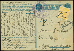 Occupazione Anglo-Americana - Sicilia - cartolina postale in ...