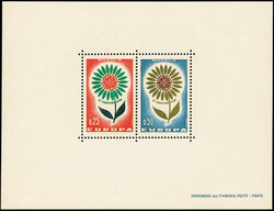 Monaco (Principato) - 1964 - foglietto Europa "margherita" con i due ...