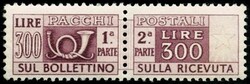 P.Postali fil. ruota I L.300 lilla bruno - Sassone n.79 - ottima ...