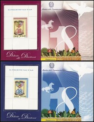 2006 - Diciottenni - 2 buste (rosa e azzurra) ciascuna con relativa ...