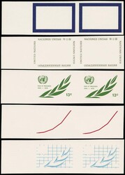 Svizzera - ONU - Prove Courvoisier 5 coppie tutte con BDF a sinistra ...