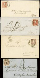 ANTICHI STATI ITALIANI - LOMBARDO VENETO - 13 lettere (alcune con ...