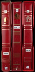 MALTA - 3 album + custodia Marini con f.lli P.O. + P.A. + Servizi, ...