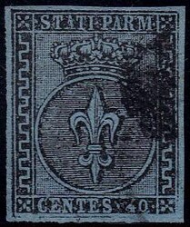 I em. c.40 azzurro n.9 - Sassone n.5 - ottima qualità - Foto - ...