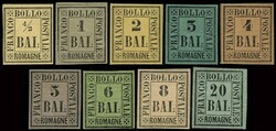 serie tipologica 9 val. n.1-9 - Sassone n.1-9 - ottima qualità - n ...