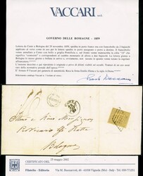lettera con testo da Cento a Bologna del 29.11.1859 in porto franco ...