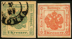 4775: Österreich Lombardei Venetetien Zeitungsstempelmarken