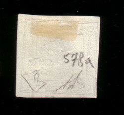 LOMBARDY-VENETIA 1859Newspaper Tax Stamps1kr. black, type I, blue ...