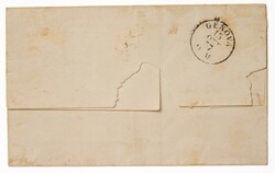 PARMA 1852 (1 giu.)Lettera da Parma per Genova affrancata per 60c. ...