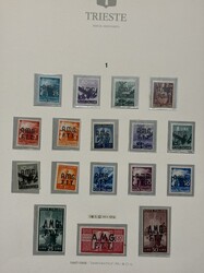 TRIESTE A 1945/1954Collezione del periodo in un album GBE. Da ...