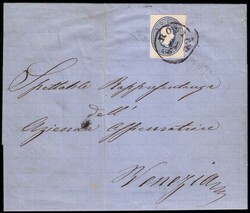 LOMBARDO-VENETO 1864 (11 mag.)Ritagli di Interi Postali Usati Come ...