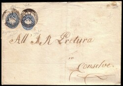 LOMBARDO-VENETO 186x (5 gen.)Ritagli di Interi Postali Usati Come ...