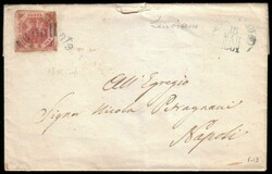 NAPOLI 1861 (15 mar.) Lettera con testo da Lanciano per Napoli ...