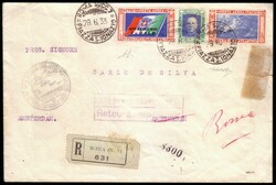REGNO D'ITALIA 1933 (28 giu.) Posta aerea "Crociera del Decennale". ...