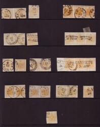 ANTICHI STATI: LOMBARDO-VENETO 1850/1858 I emissione. Lotto di ...