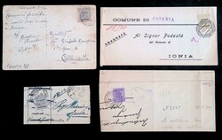 AMGOT Sicilia - 21 lettere e IP con varie affrancature tra cui una ...