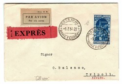 Fiume 16 valori (S.71) su 3 buste raccomandate espresso per la ...