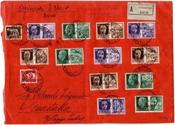 Propaganda di Guerra G.N.R. III tipo 12 val. cpl. + Imperiale 5 c. + ...