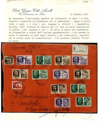 Propaganda di Guerra G.N.R. III tipo 12 val. cpl. + Imperiale 5 c. + ...