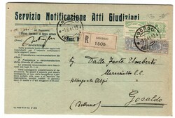 Assicurativi 2 l. verde (14) + pacchi fascio 30 c. (27) su ...