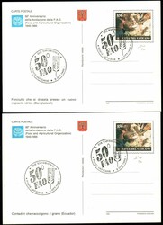 C 42, 850 l. F.A.O. - serie delle 5 cart. senza la riga di ...