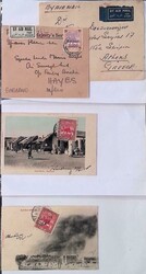 Sudan 1907/1946 - 12 lettere e cartoline con varie affrancature ed ...