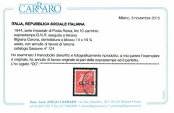 PA G.N.R. Verona 10 l. (124) annullo di favore di Verona come ...